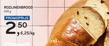 Promotie: Rozijnenbrood