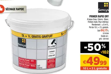 Aanbieding: Primer rapid dry