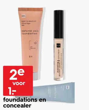 Aanbieding: foundations en concealer