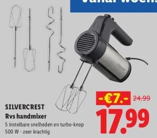 Aanbieding: RVS handmixer