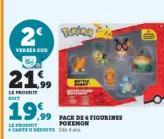 Offre: Pack de 6 figurines Pokemon