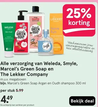 Aanbieding: Alle verzorging van Weleda, Smyle, Marcel's G