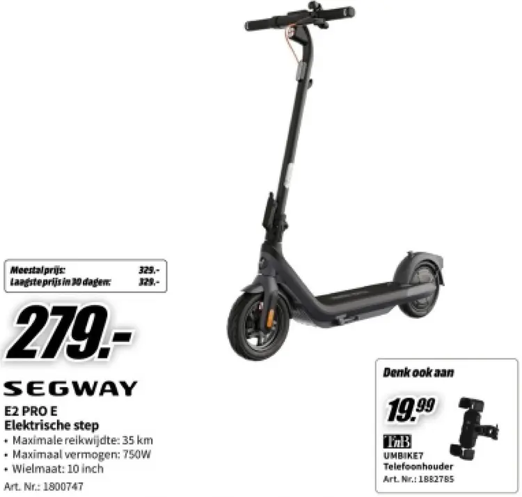 Aanbieding: E2 PRO E Elektrische step