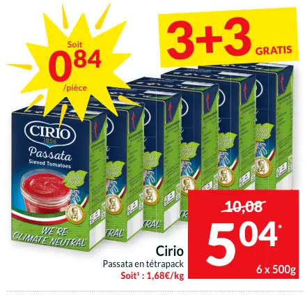 Offre: Passata en tétrapack