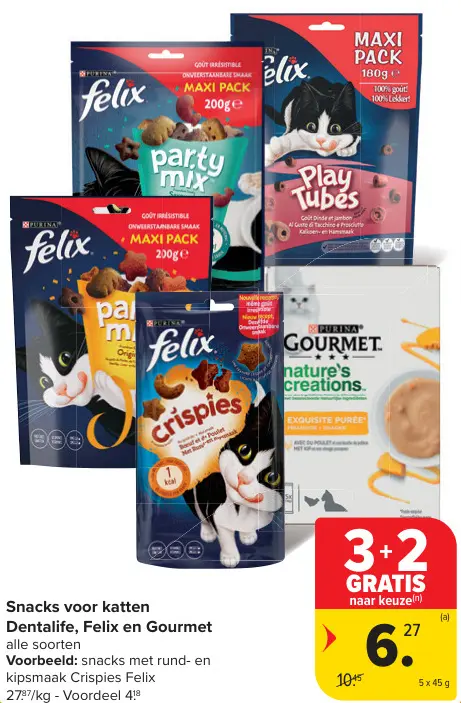Promotie: Snacks voor katten