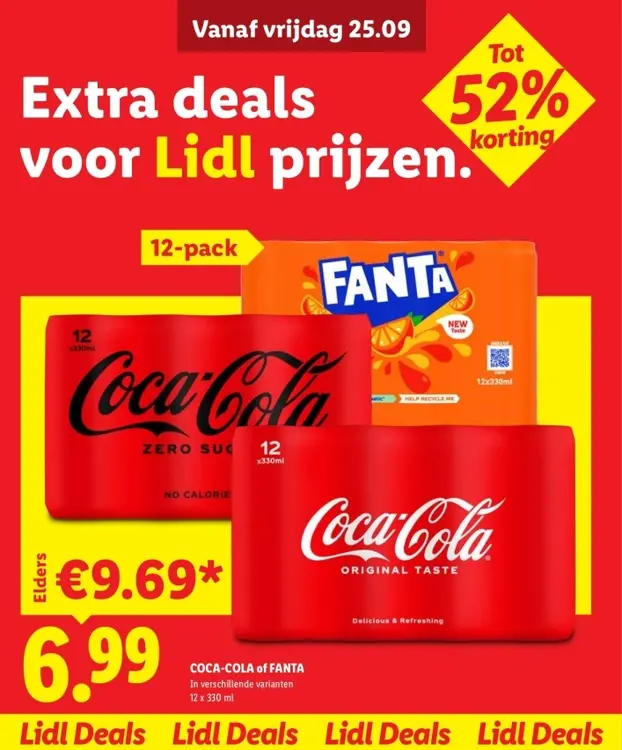 Aanbieding: COCA-COLA of FANTA
