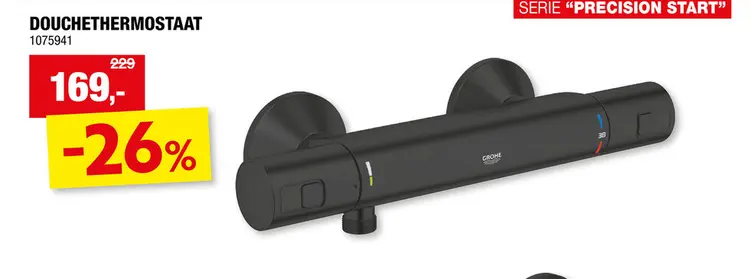 Promotie: GROHE Precision Start douchethermostaat zwart