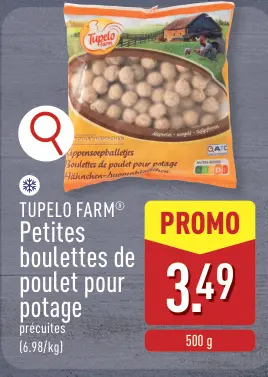 Offre: Petites boulettes de poulet pour potage