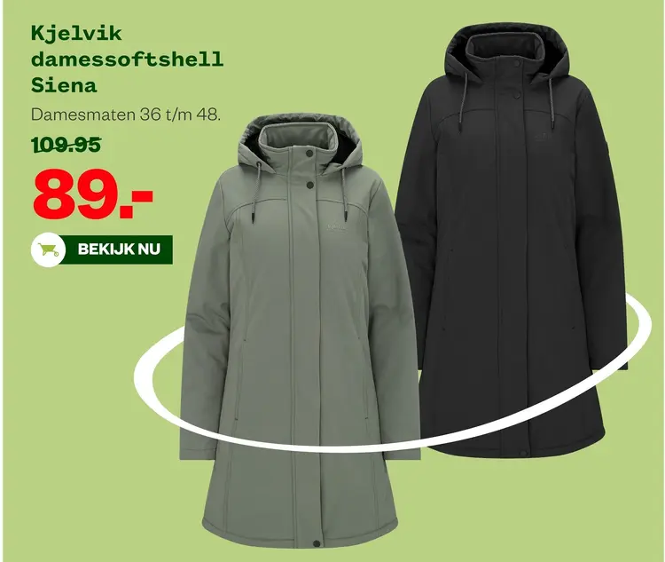 Aanbieding: Damessoftshell Siena