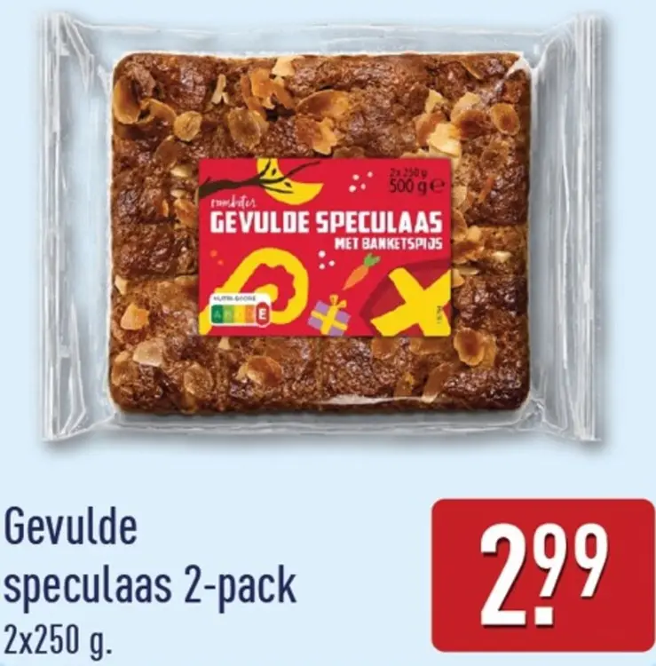 Aanbieding: Gevulde speculaas 2-pack