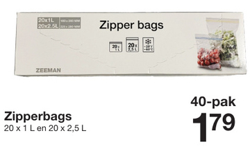 Aanbieding: Zipper bags