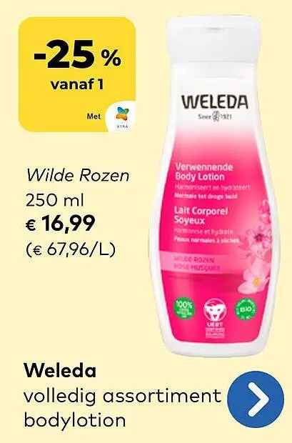 Promotie: Wilde Rozen Verwennende Body Lotion