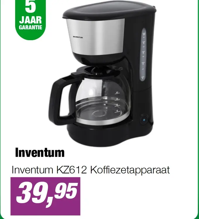 Aanbieding: Inventum KZ612 Koffiezetapparaat