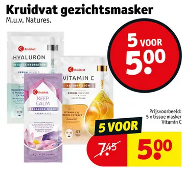 Aanbieding: Kruidvat gezichtsmasker
