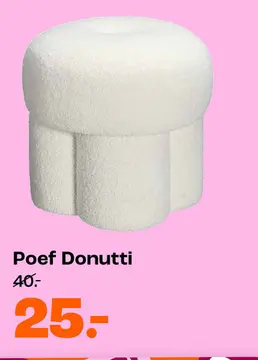 Aanbieding: Poef Donutti