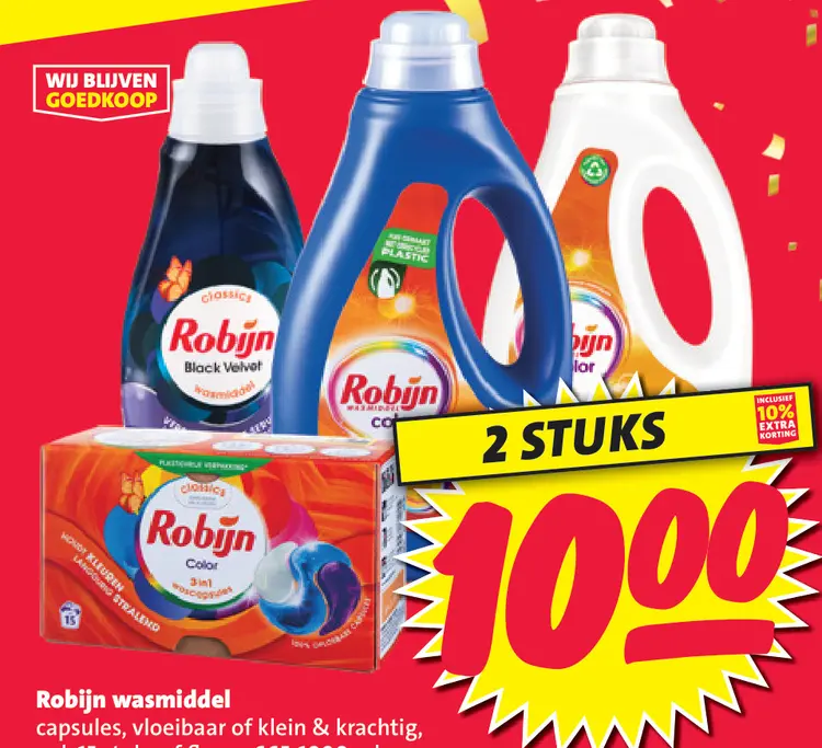 Aanbieding: Robijn wasmiddel