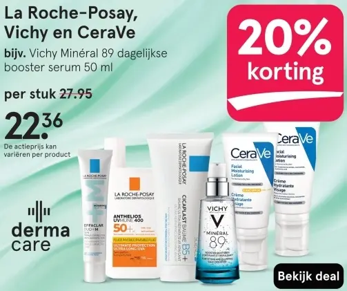 Aanbieding: La Roche-Posay, Vichy en CeraVe