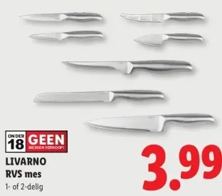 Aanbieding: RVS mes