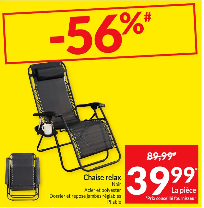 Offre: Chaise relax