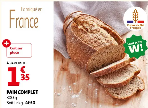 Promotie: Pain complet