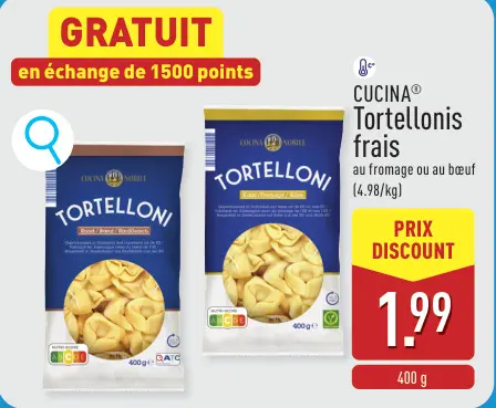 Offre: Tortellonis frais