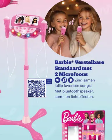 Aanbieding: Barbie® Verstelbare Standaard met 2 Microfoons