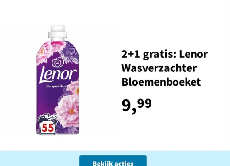 Aanbieding: Lenor Wasverzachter Bloemenboeket