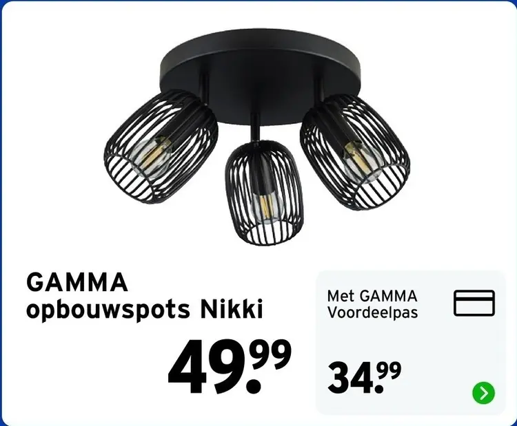 Aanbieding: Opbouwspots Nikki