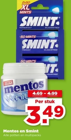 Aanbieding: Mentos en Smint