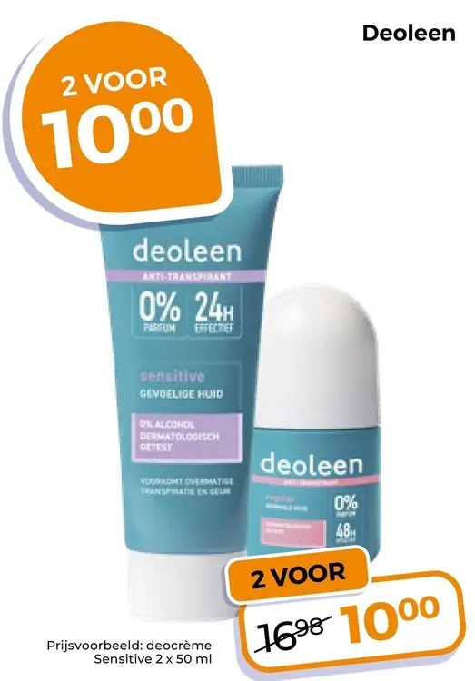 Aanbieding: Deoleen deocrème Sensitive