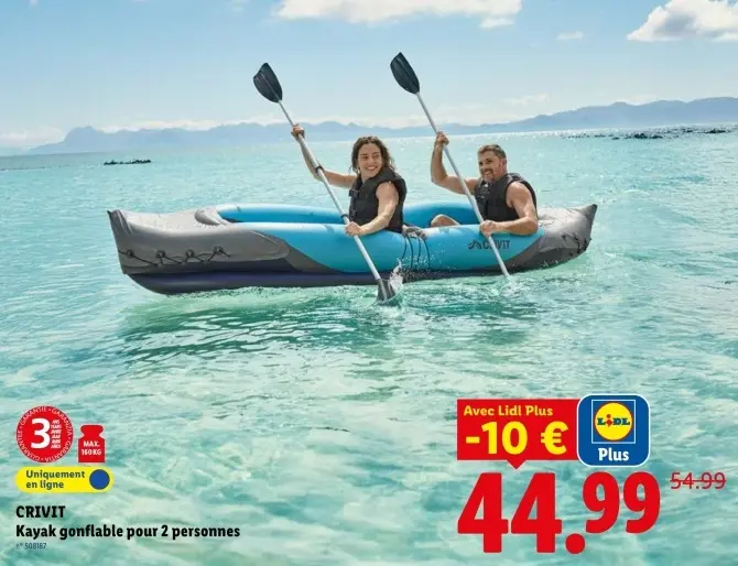 Offre: Kayak gonflable pour 2 personnes