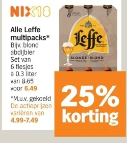 Aanbieding: Leffe multipacks