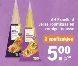Aanbieding: verse roomkaas en romige mousse