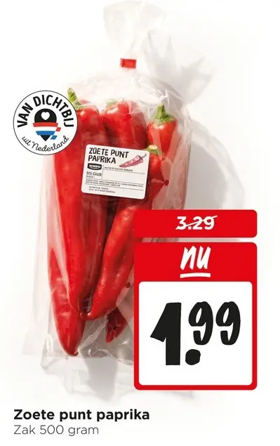 Aanbieding: Zoete punt paprika