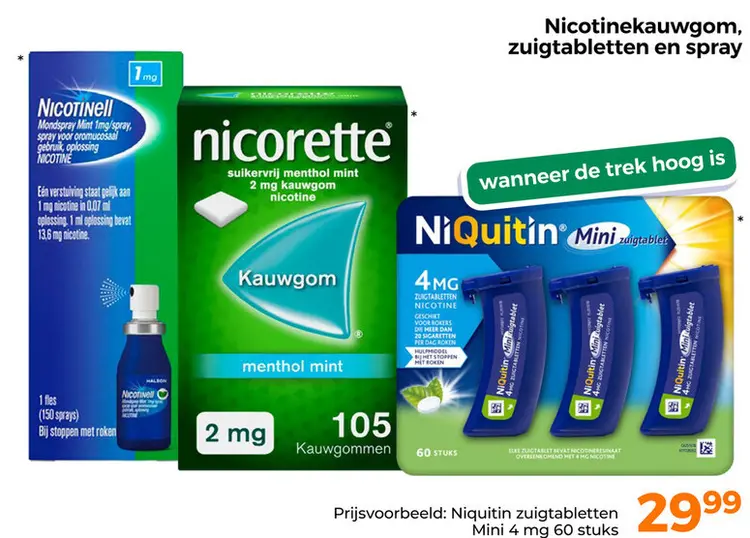 Aanbieding: Niquitin zuigtabletten