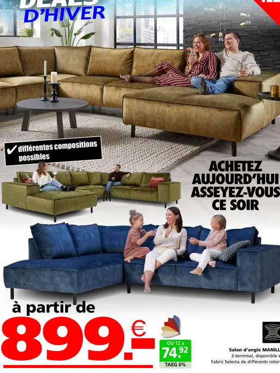Offre: Salon d'angle MANILL