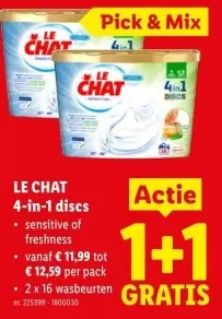 Promotie: LE CHAT 4-in-1 discs