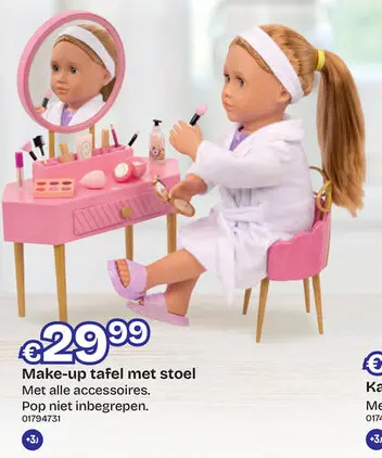 Aanbieding: Make-up tafel met stoel