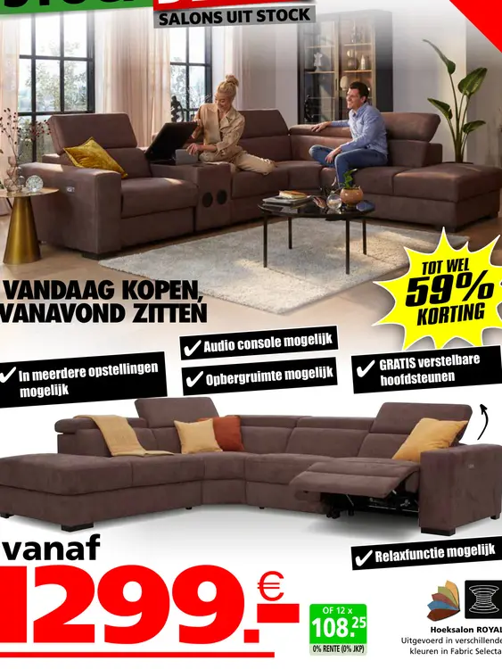 Promotie: Hoeksalon ROYAL