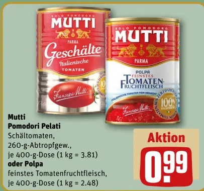 Aanbieding: Pomodori Pelati oder Polpa