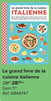 Offre: Le grand livre de la cuisine italienne