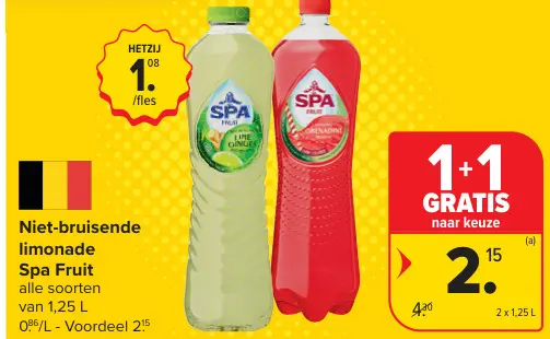 Promotie: Niet-bruisende limonade