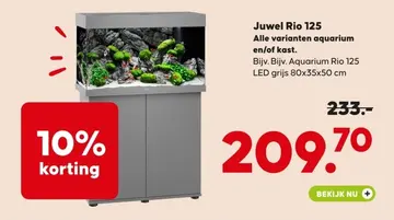 Aanbieding: Rio 125 aquarium en/of kast