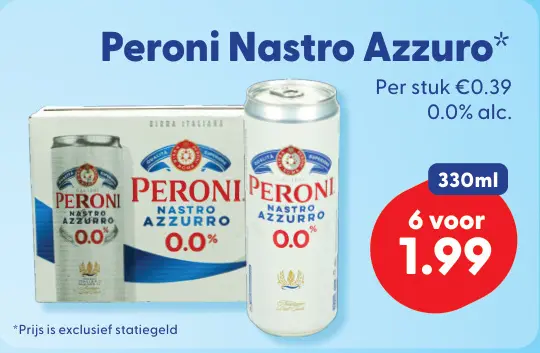 Aanbieding: Peroni Nastro Azzurro
