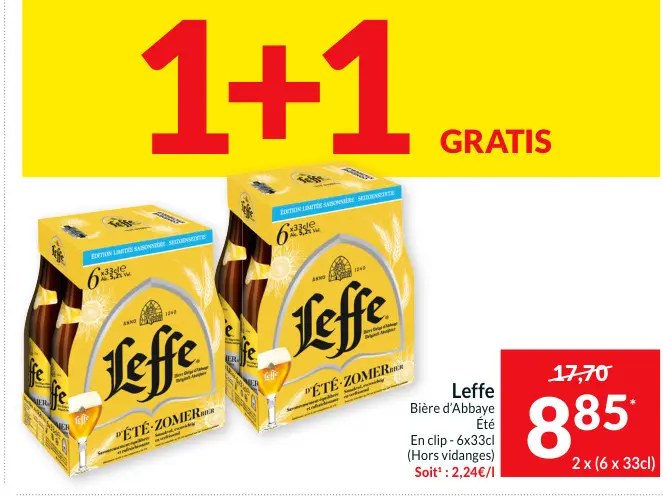 Offre: Leffe Bière d'Abbaye Été