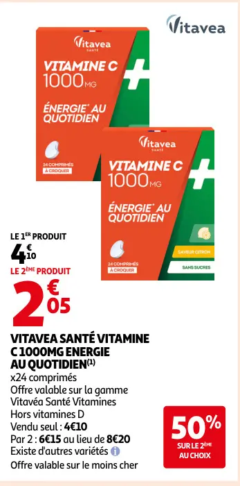 Promotie: Vitavea santé vitamine c 1000mg energie au quotidien