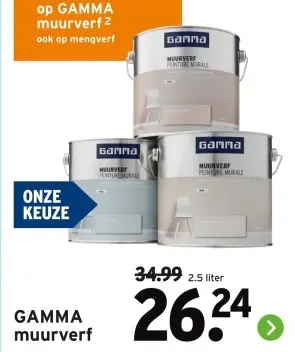 Aanbieding: GAMMA muurverf