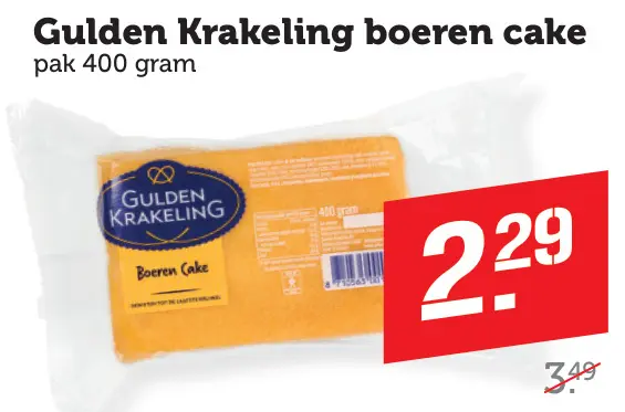 Aanbieding: Gulden Krakeling boeren cake