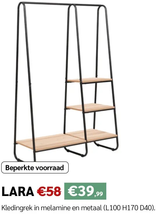 Promotie: Kledingrek Lara
