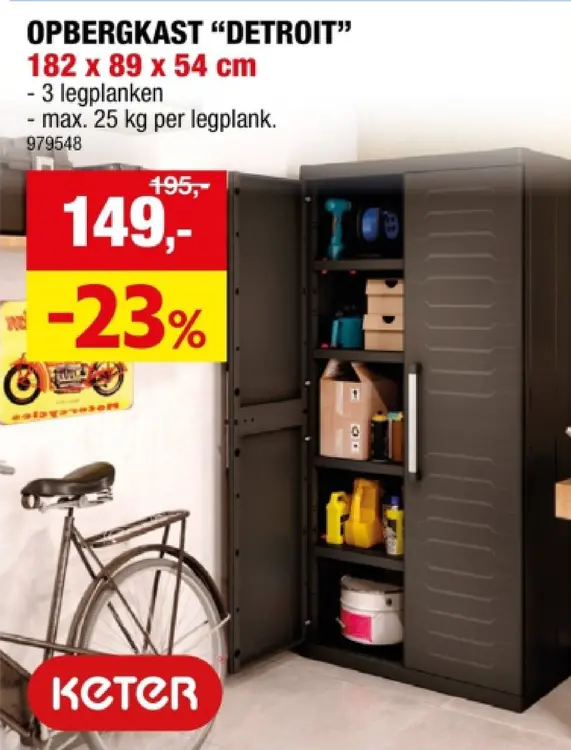 Promotie: Opbergkast "detroit"